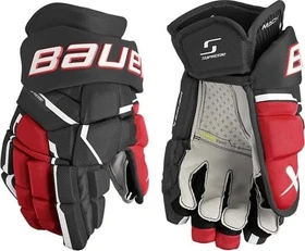 Bauer Supreme Mach Senior Handschuh schwarz/rot