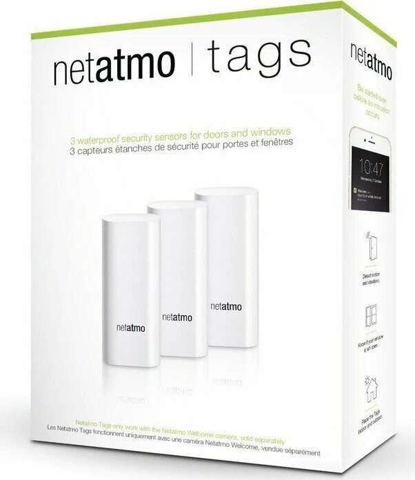 Netatmo TAGS Tür- und Fenstersensor 3er-Pack (DE), Schließ-/Öffnungssensor