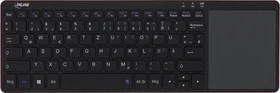 InLine Wireless Aluminium Slim schwarz/rot, USB, DE
