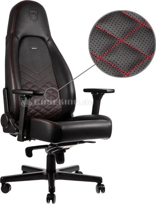 noblechairs Icon Gamingstuhl, schwarz/rot
