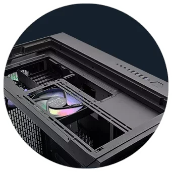 Thermaltake CTE C750 TG ARGB, schwarz, Glasfenster