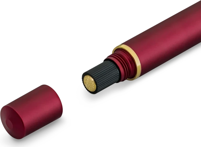 Kaweco Piston Sport AL Solo bordeaux/gold, rechte Hand, extra fein