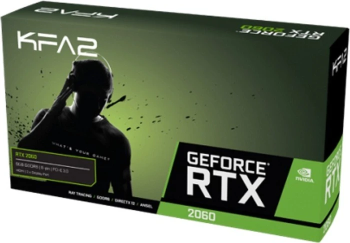 KFA2 GeForce RTX 2060 OC, 6GB GDDR6, DVI, HDMI, DP