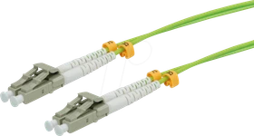 Roline / Secomp LSOH LWL Duplex Kabel, OM5, 2x LC-UPC Stecker/2x LC-UPC Stecker, 2m, grün