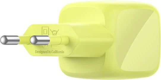 Belkin BoostCharge USB-C-Ladegerät + USB-C/USB-C-Kabel (30W) gelb