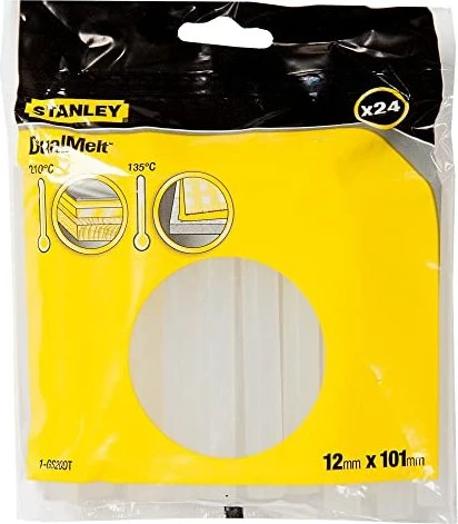 Stanley Dual Melt Heißklebepatronen transparent, 11.3x100mm, 24 Stück