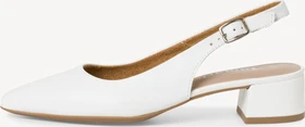 Tamaris Leder Slingpumps weiß (Damen)