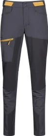 Bergans Cecilie Mountain Softshell Hose lang solid dark grey/solid charcoal/light golden yellow (Damen)