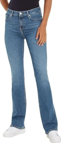 Tommy Hilfiger Bootcut mit mittelhohem Bund Jeans mel (Damen)