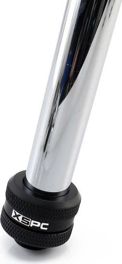 XSPC Rohranschluss G1/4" auf 14/10mm, schwarz, weißer Schriftzug