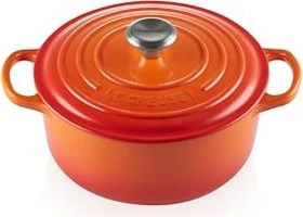 Le Creuset Signature Gusseisen Bräter rund 20cm 2.4l ofenrot