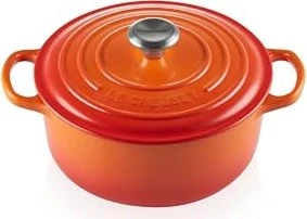 Le Creuset Signature Gusseisen Bräter rund 20cm 2.4l ofenrot