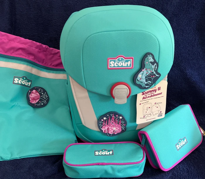 Scout Sunny II Dreamworld Schultaschen-Set, 4-tlg.