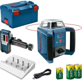 Bosch Professional GRL 400 H Batterie-Rotationslaser solo inkl. L-Boxx + Zubehör