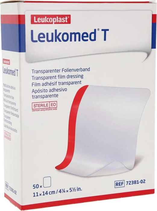 BSN medical Leukomed T Pflaster transparent steril, 11 x 14cm, 50 Stück