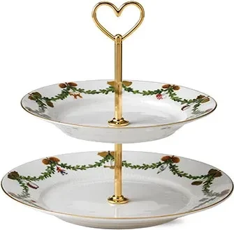 Royal Copenhagen Star Fluted Christmas Etagere 23cm