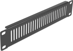 DeLOCK 10" Blindpanel, Lüftungsschlitze vertikal, schwarz, 1HE