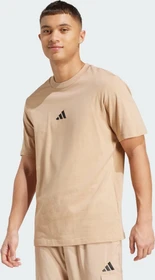 adidas Essentials Small Logo Single Jersey T-Shirt kurzarm warm sandstone/black (Herren)