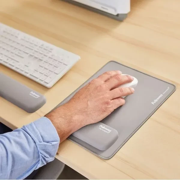 Fellowes Breyta Palm Wrist Rest, Handballenauflage (Maus), grau
