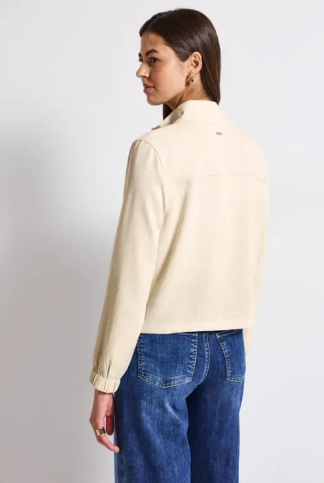 Street One Melange-Look Jacke silkstone white (Damen)