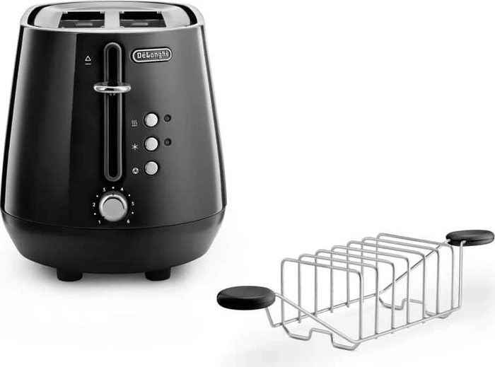 DeLonghi CTY2103.BK Eclettica Toaster bold black