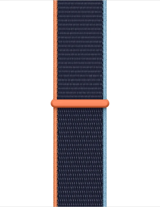 Apple Watch SE (GPS + Cellular) 40mm silber mit Sport Loop dunkelmarine