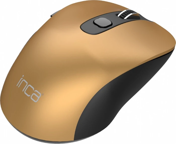Inca IWM-233RG Silent Wireless Mouse gold/schwarz, USB