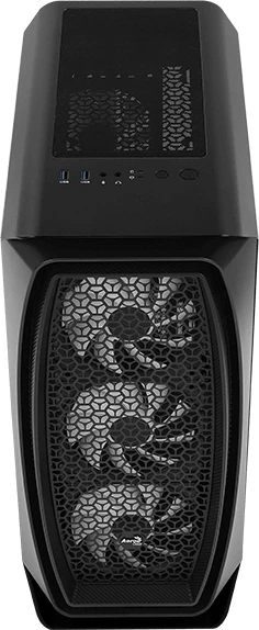 AeroCool Aero One Mini Frost, schwarz, Glasfenster