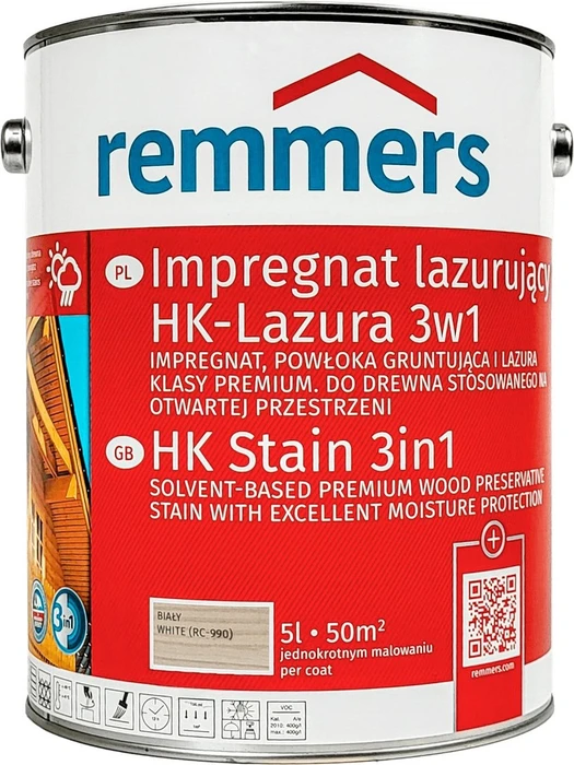 Remmers HK-Lasur 3in1 weiß, 5l