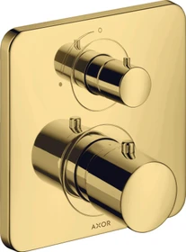 Hansgrohe Axor Citterio M Thermostat mit Absperrventil polished gold optic