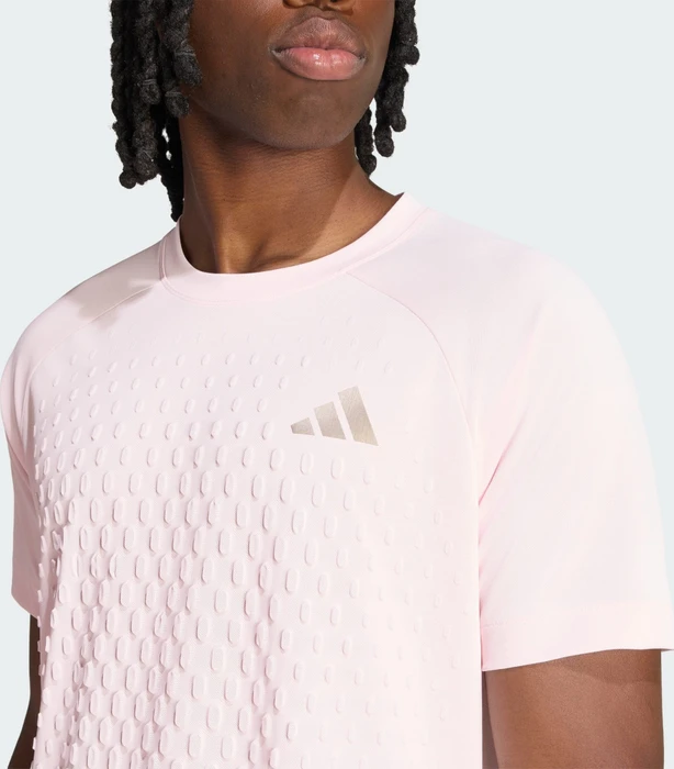 adidas Tennis Climacool+ 3D Freelift Pro Funktionsshirt kurzarm distilled pink (Herren)