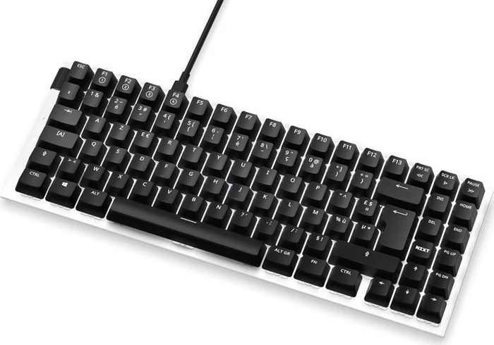 NZXT Function MiniTKL, matt weiß, LEDs RGB, hot-swap, Gateron RED, USB, FR