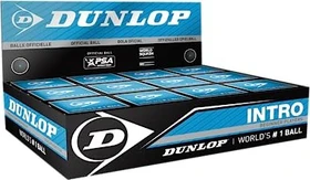 Dunlop Intro Squashbälle schnell, 12 Stück