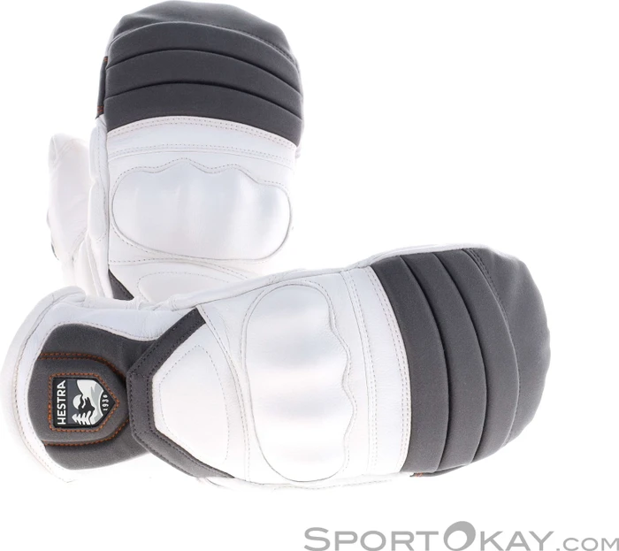 Hestra Impact Racing Mitt Skihandschuhe white/flame red