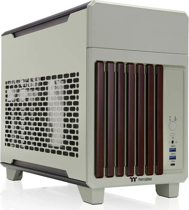 Thermaltake TR100 WS Matcha Green, grün/braun, Mini-ITX