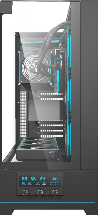 DarkFlash DY450L Pro Black, Glasfenster