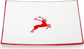 Gmundner Keramik Rubinroter Hirsch Speiseteller Trend 26x26cm