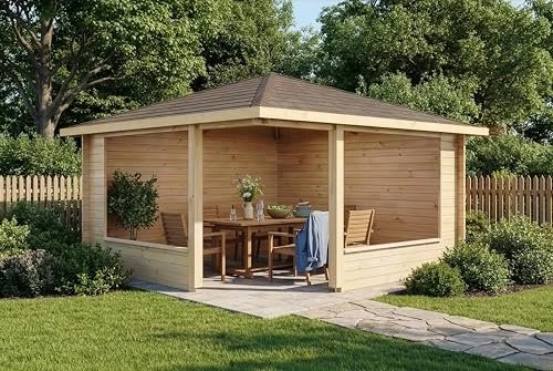 Alpholz Gartenhaus Maik-40 425x425cm natur