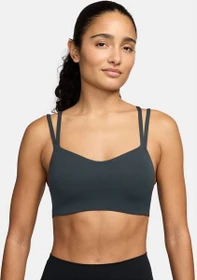 Nike Zenvy Strappy Sport-BH seaweed/white (Damen)