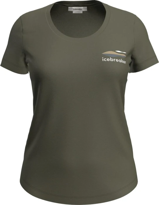 Icebreaker Merino 150 Tech Lite II Aotearoa Funktionsshirt kurzarm loden (Damen)