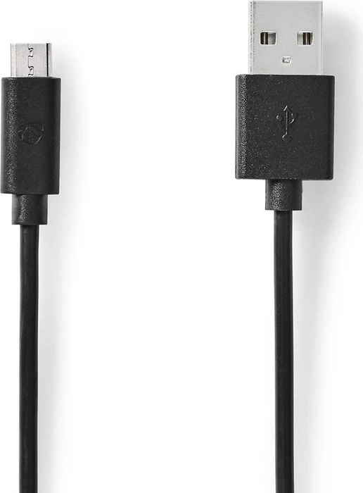 Nedis USB-Kabel USB 2.0 USB-A Stecker/USB Micro-B Stecker 1.0m schwarz