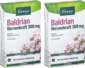 Kneipp Baldrian Nervenkraft 500mg Filmtabletten, 60 Stück (2x 30 Stück)