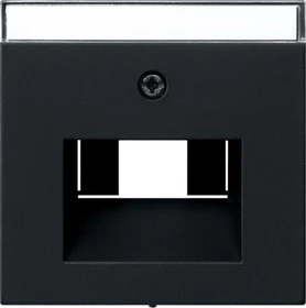 Gira Abdeckung für UAE/IAE (ISDN)- und Netzwerk-Anschlussdose, schwarz
