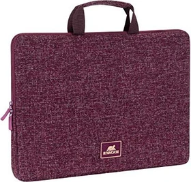 RivaCase 7913 Laptop Sleeve mit Griffen 13.3" burgunderrot