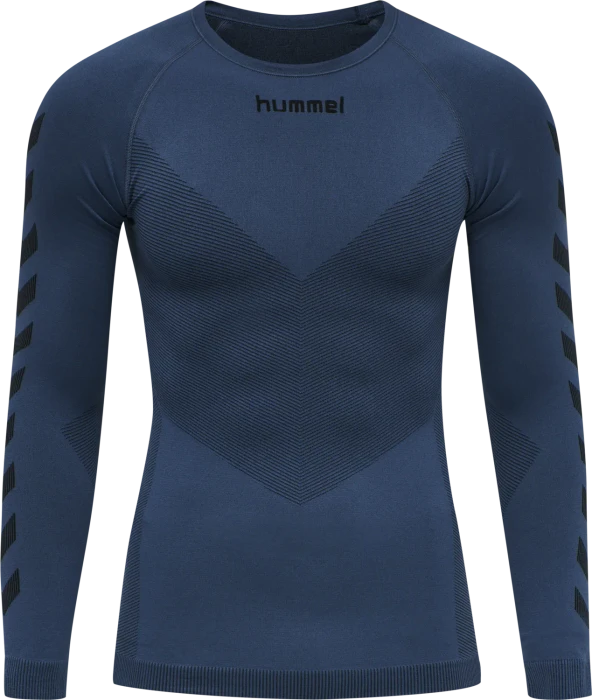 hummel Seamless Jersey Funktionsshirt langarm dark denim (Herren)
