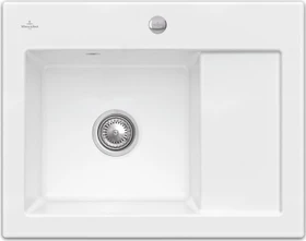 Villeroy & Boch Subway 45 Compact Einbau Becken links mit Ablauffernbedienung weiß alpin