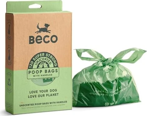 Beco Poop Bags Hundekotbeutel, super strong, kompostierbar, unscented, 120 Stück