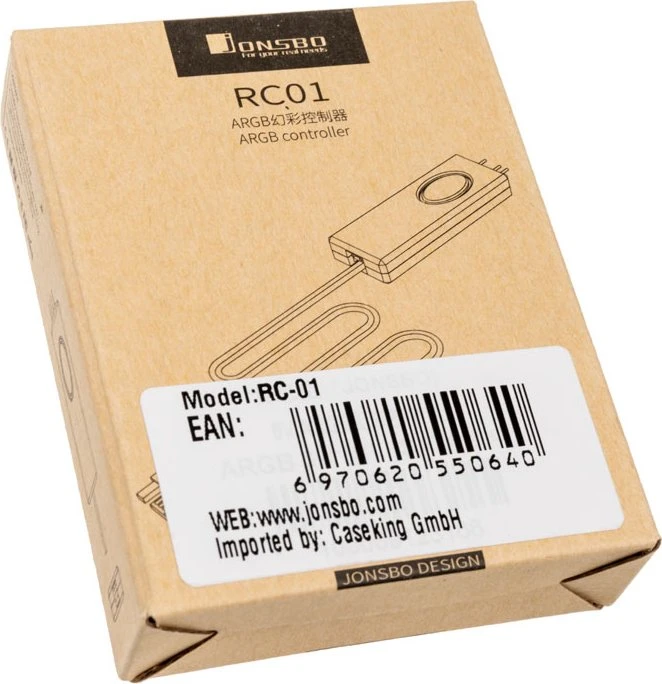 Jonsbo RC01, ARGB beleuchtet, LED Controller, schwarz