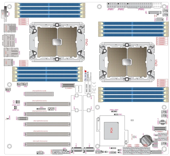 Supermicro X12DAi-N6, bulk (2x Intel 4189-4)