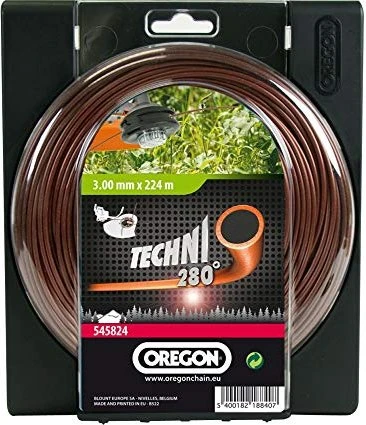 Oregon Techni 280° Trimmerfaden für Rasentrimmer, 3mm/56m